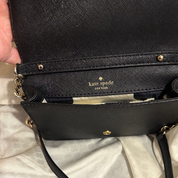 Kate Spade Black and Gold Crossbody Bag - Picture 3 of 9